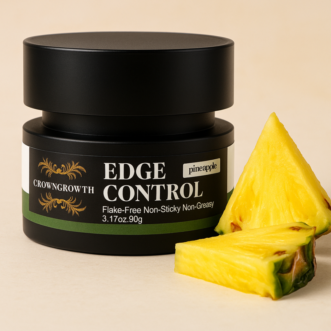 CrownGrowth Edge Control – Max Hold, Pineapple Scent (3.17oz / 90g)